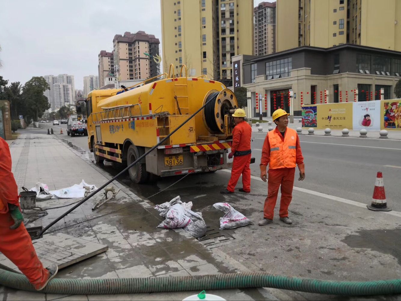 陆丰排污管道清淤-管道清洗