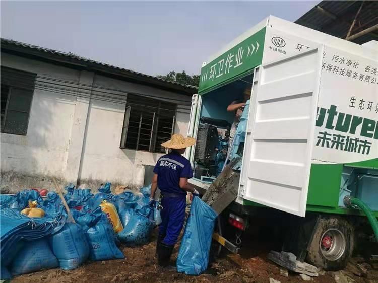 陆丰工业污泥压干处理